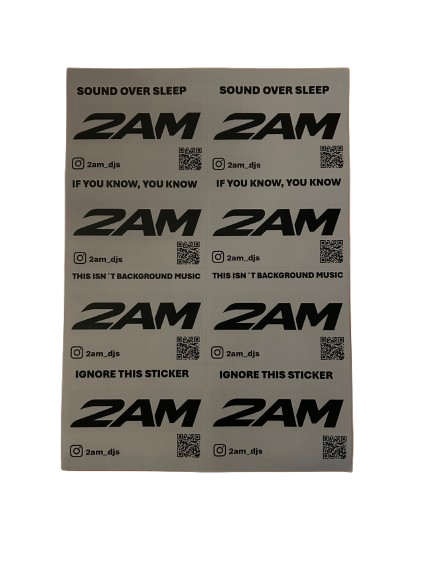 8x 2AM Sticker